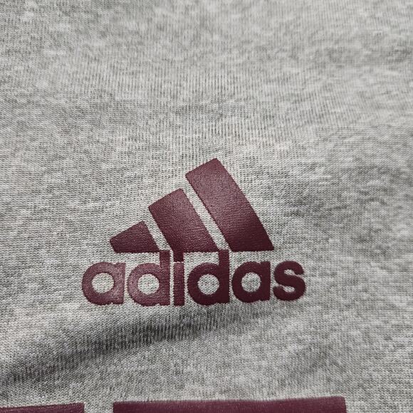 Adidas Texas A&M Aggies Football Sweatshirt Gray Black Crewneck Pullover XL - Picture 2 of 5